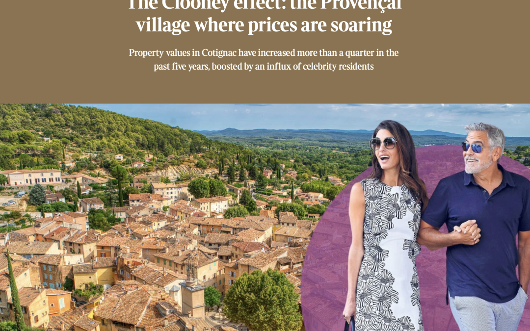 Sunday Times – Cotignac – The Clooney Effect